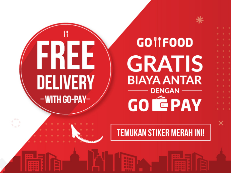 GRATIS biaya antar dengan GO-PAY di 25 kota