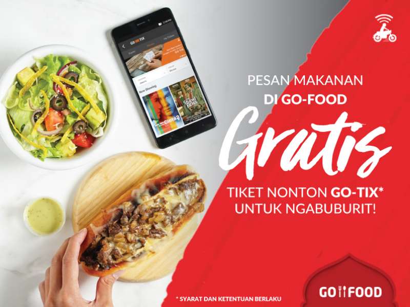 Pesan Makanan di GO-FOOD, GRATIS Tiket Nonton GO-TIX! Mau?