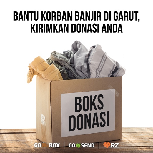 Bantu Korban Banjir Garut, GO-JEK Kembali Bekerja Sama dengan Rumah Zakat