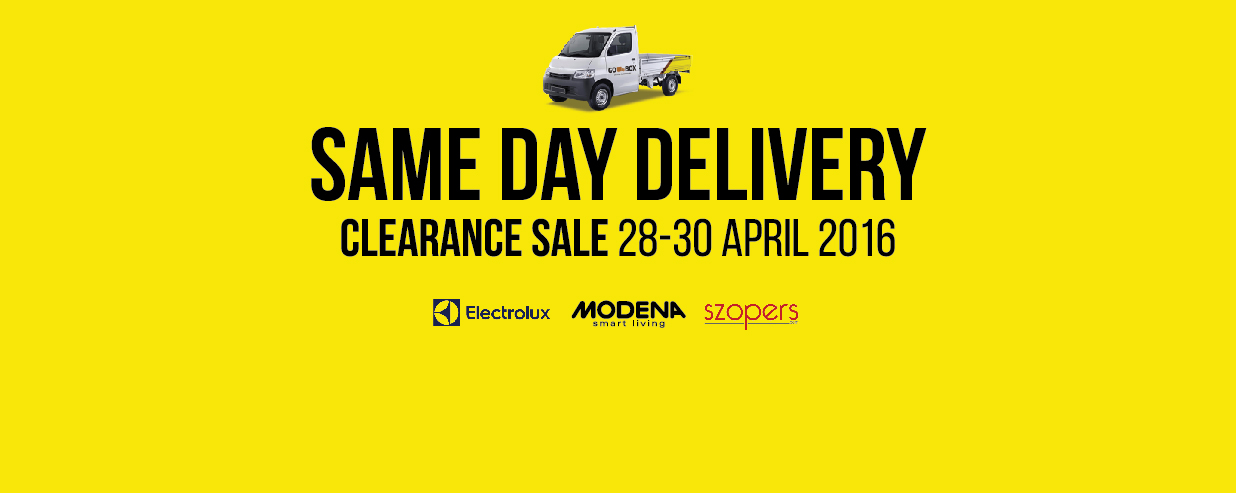 GO-BOX Memberi Kemudahan Di Electrolux Modena Clearance Sale 2016